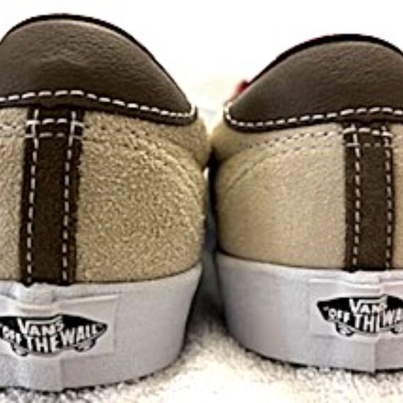 Vans suede and leather low top lace-up sneaker NWOT Size 8 - Picture 5 of 10